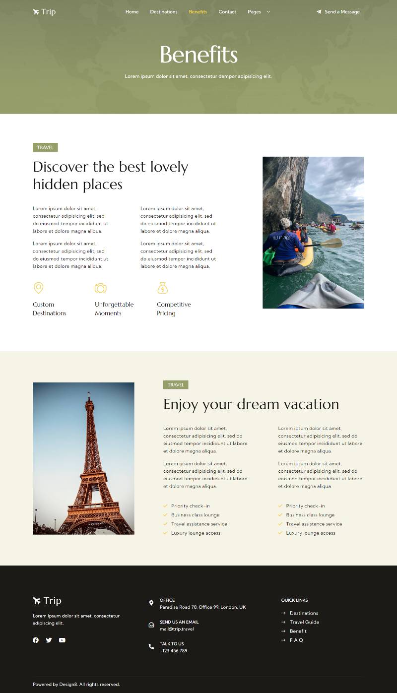 Traverse Travel & Tour Agency Elementor Template Kit